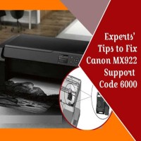 How to fix Canon MX922 Support Code 6000